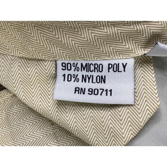 Linea Naturale Mens 38x37 Flat Front Corduroy Pants Brown Raw Hem - Picture 5 of 10